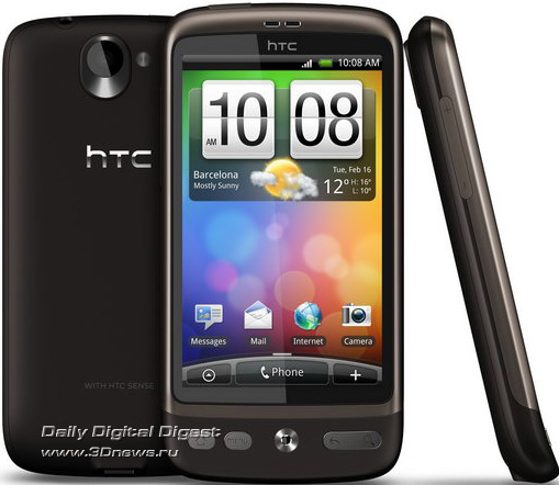 HTC Desire – один из самых совершенных и быстрых смартфонов на Google Android. Скоро появится его обновленная версия с другим экраном. Нынешний уж очень слепнет на солнце