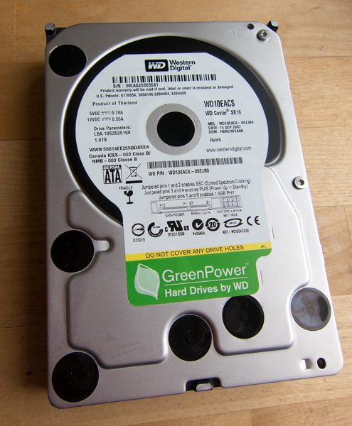 HDD жесткий диск WD Green окисление контактов