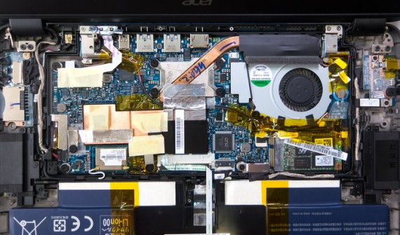 Как разобрать открыть ультрабук Acer Aspire S5