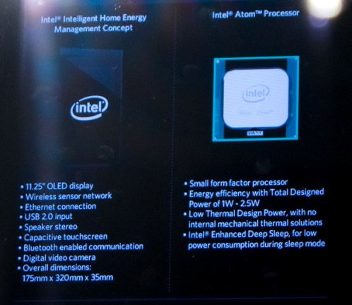 Atom Z530 The Intel® Home Dashboard Concept
