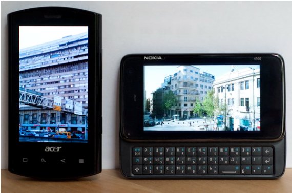 что лучше? сравнение Acer Liquid E и Nokia N900