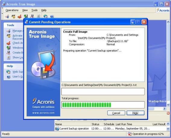 5 aralık 2007 acronis true image home edition v10.0