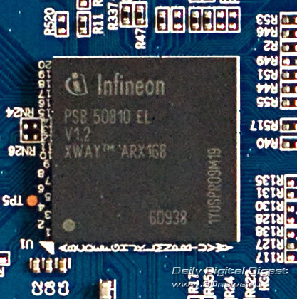 ADSL-часть обслуживает чип Infineon 50810