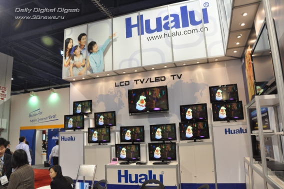 Consumer Electronics Show телевизоры Hualu с LED подсветкой