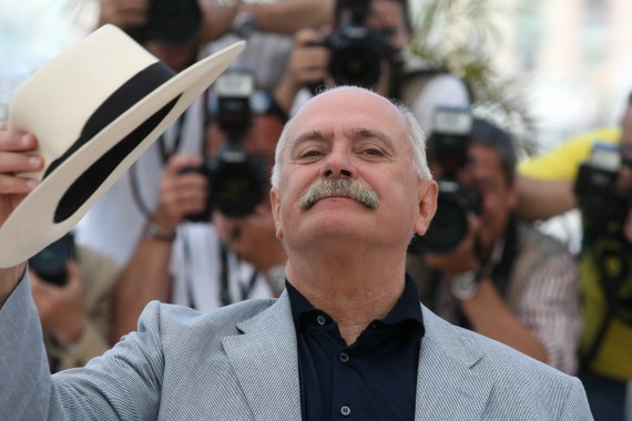 Director Nikita Mikhalkov poses during a photo call for "The Exodus - Burnt by the Sun 2", at the 63rd international film festival, in Cannes, southern France, Saturday, May 22, 2010. (AP Photo/Lionel Cironneau)