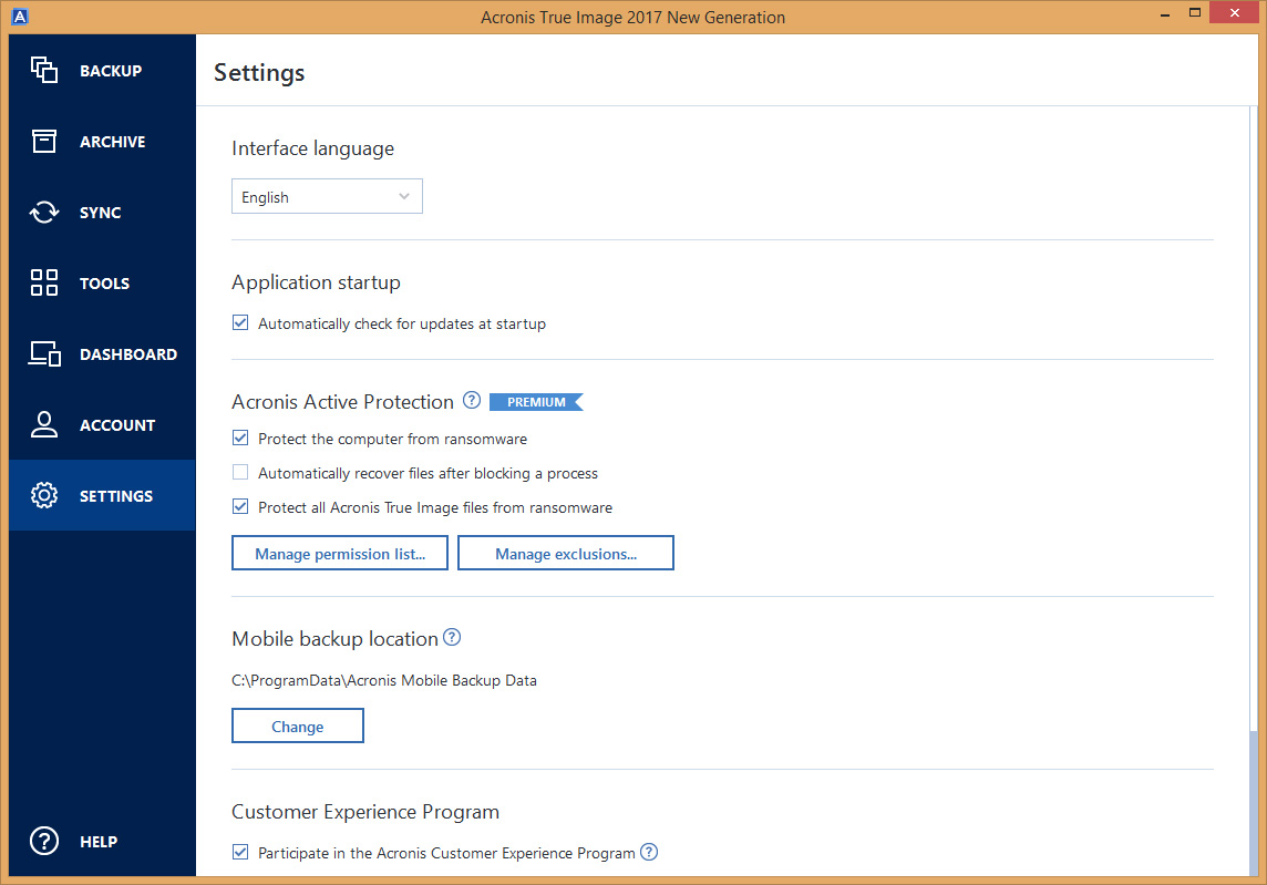 acronis true image 2017 vs new generation