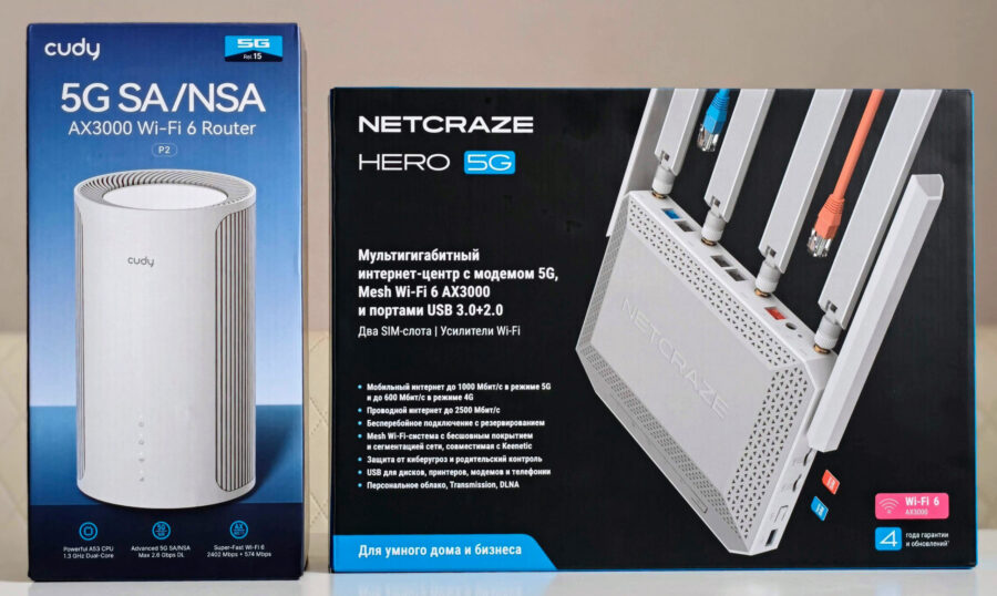 Cudy P2 и Netcraze Hero 5G