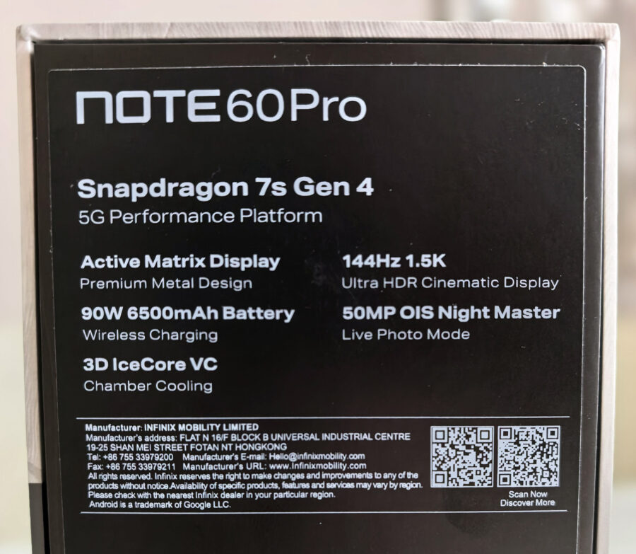 Infinix NOTE 60 Pro